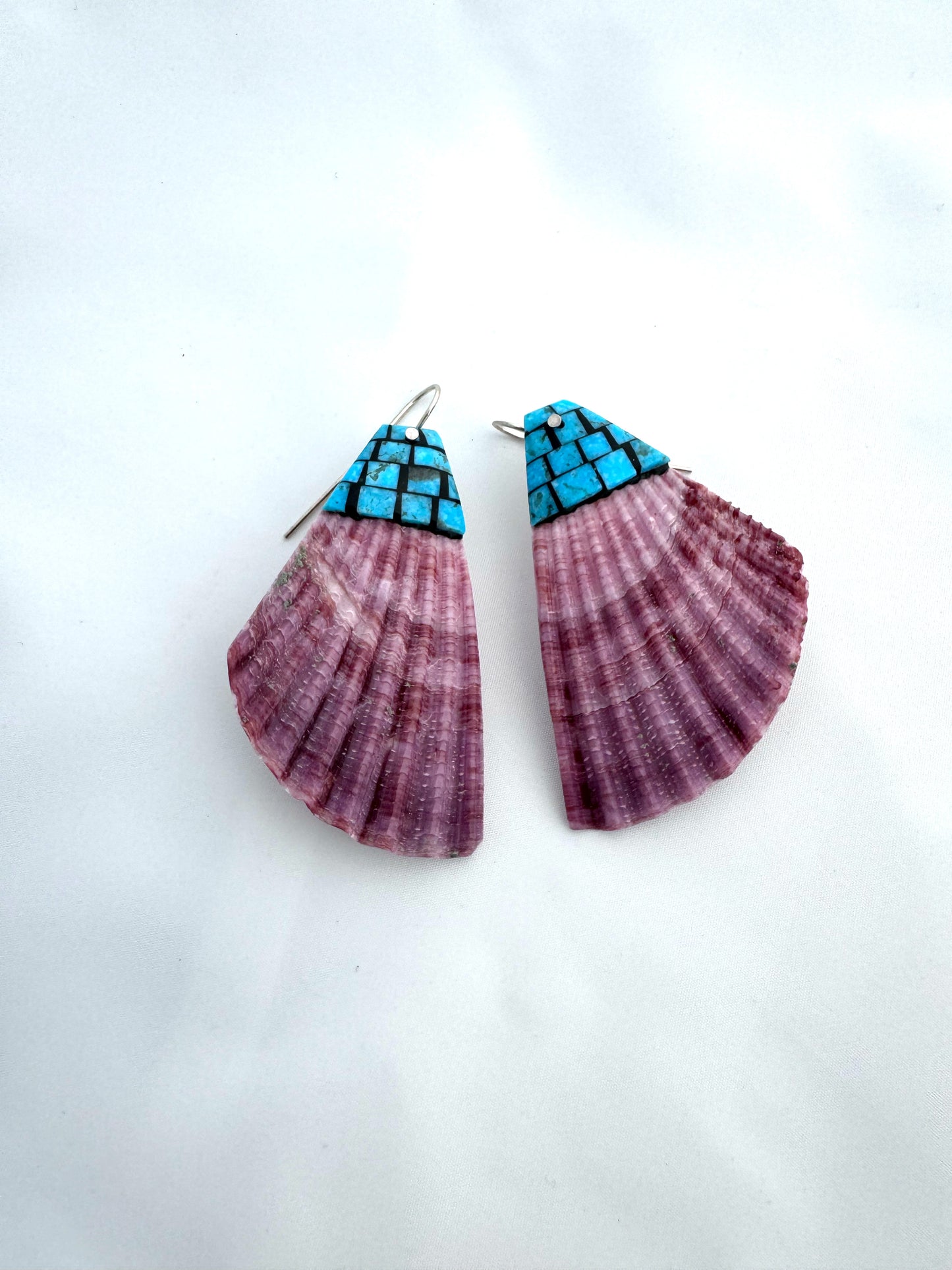 Mosaic earrings by Charlene Reano (San Felipe)