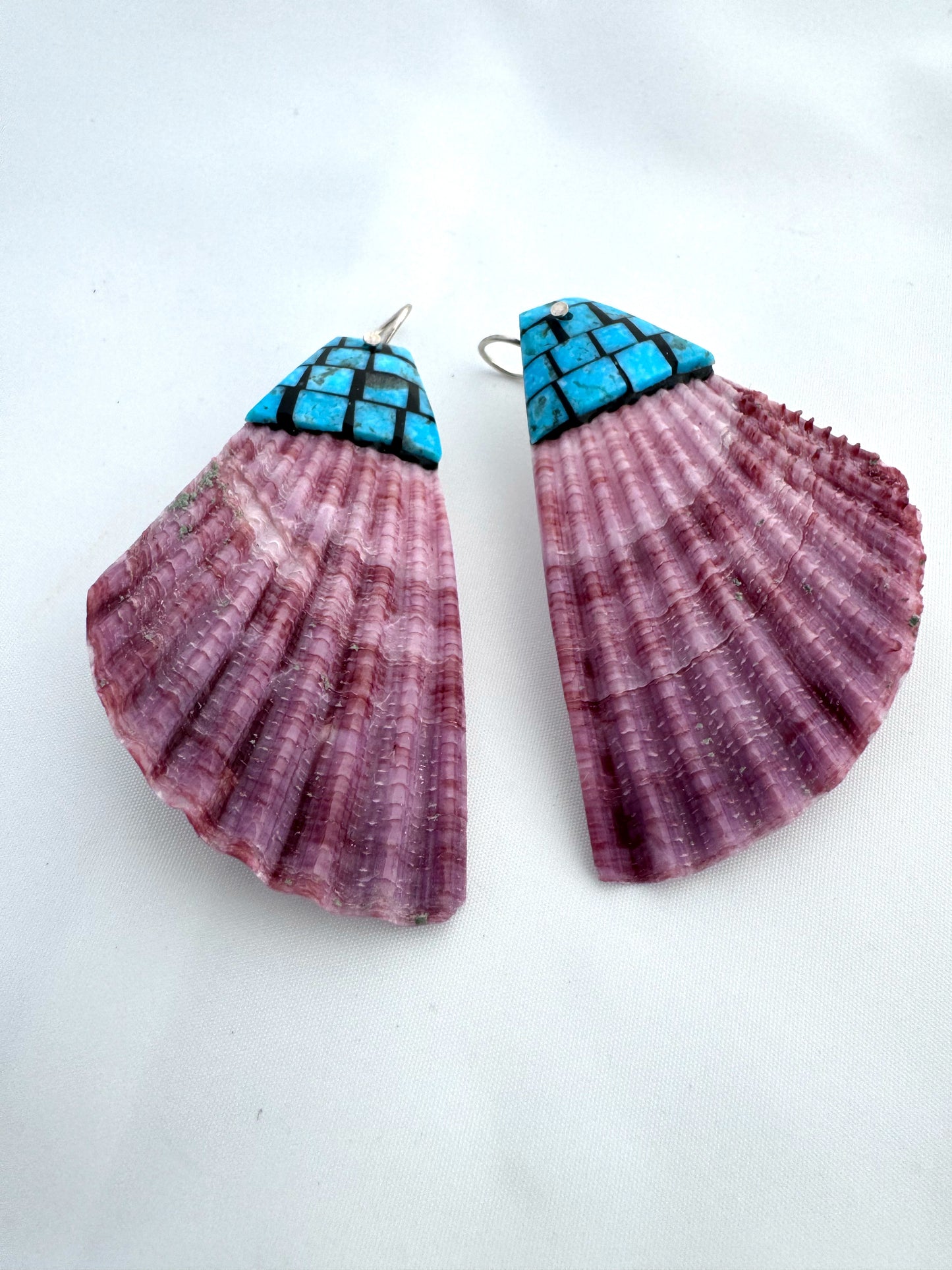 Mosaic earrings by Charlene Reano (San Felipe)