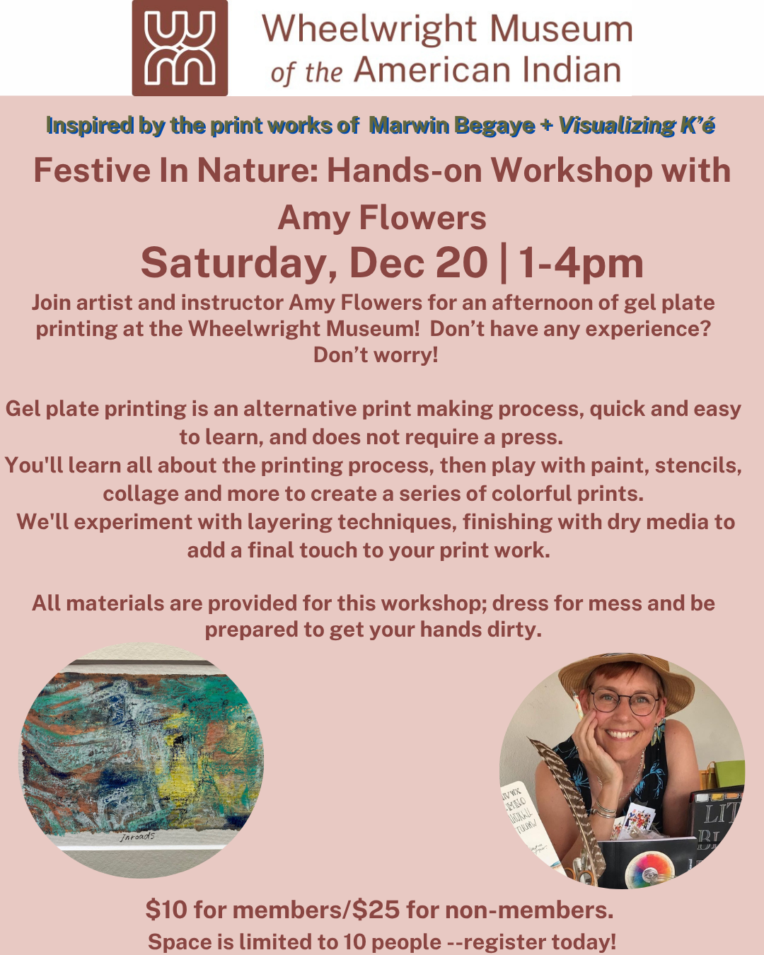 Dec 20 | Print Workshop with Amy Flowers (ages 14-Adult)