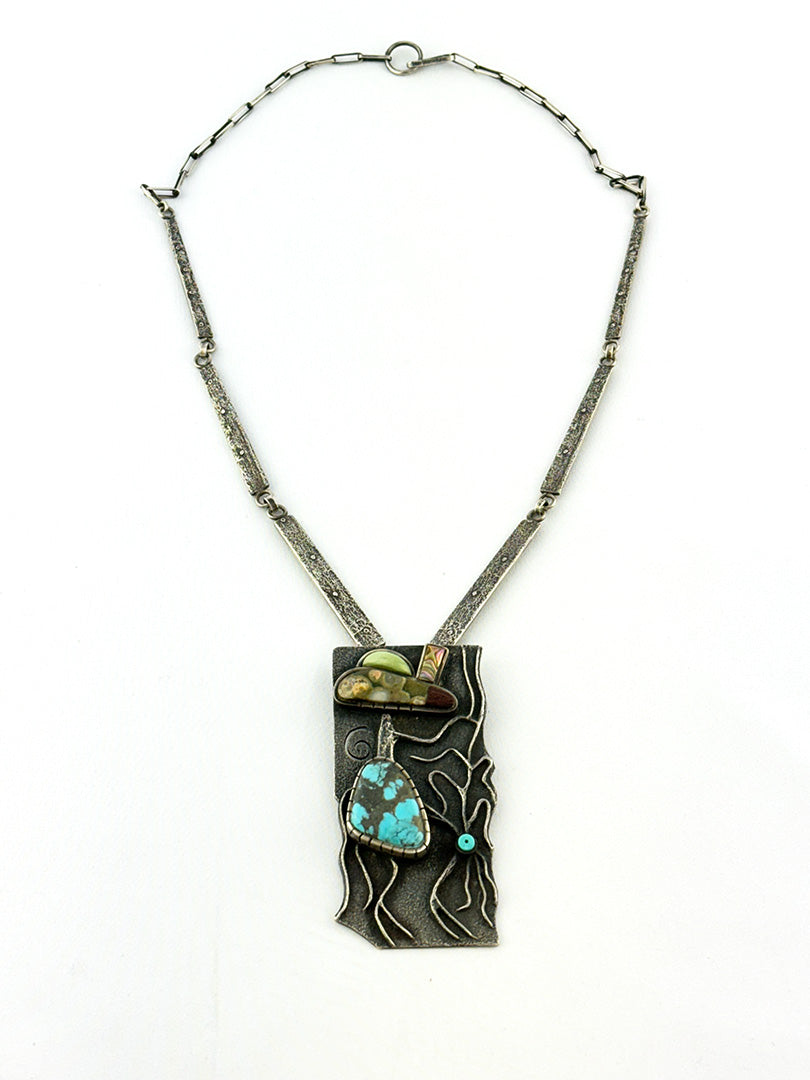 Necklace by Raymond Sequaptewa, Hopi