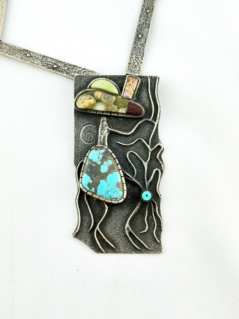 Necklace by Raymond Sequaptewa, Hopi