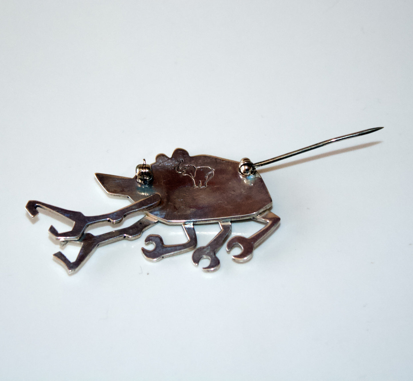 "Crabby" Pin by Darrell Jumbo - Navajo