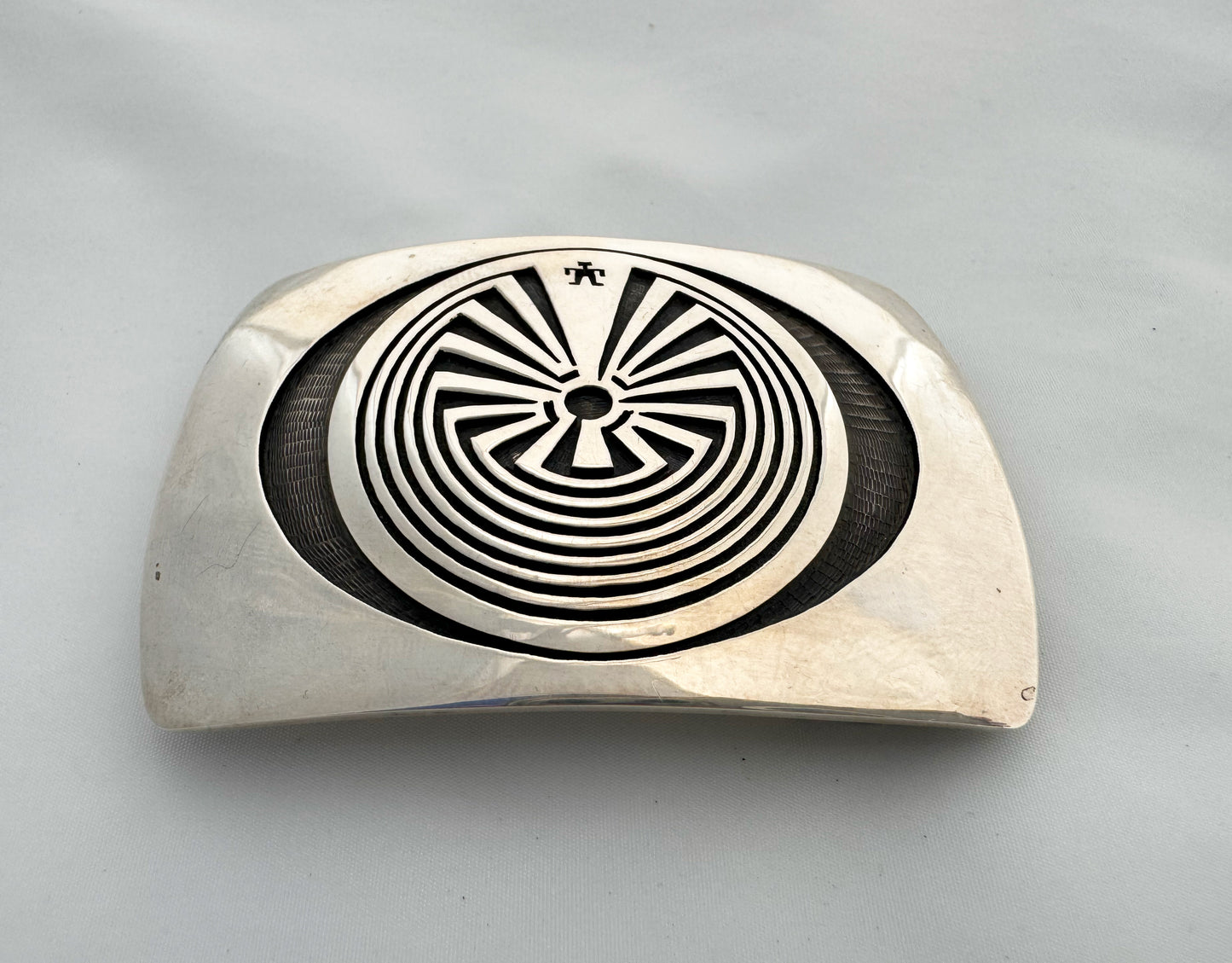 Man in the Maze Buckle by Jason Takala(Hopi)