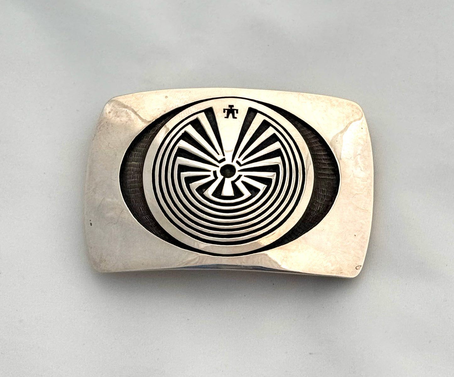 Man in the Maze Buckle by Jason Takala(Hopi)