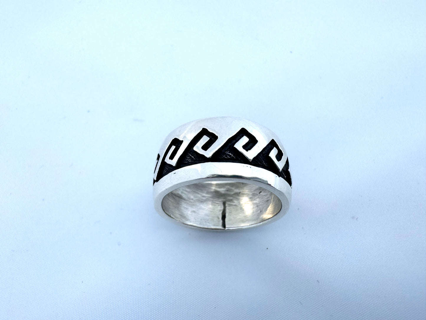 Overlay ring by Anderson Koinva (Hopi)