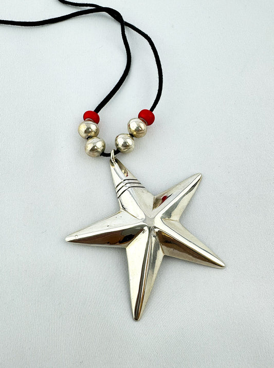 Ingot silver star pendant by Cippy Crazyhorse