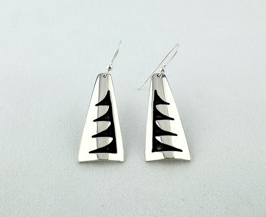 Waterfall design earrings by Anderson Koinva