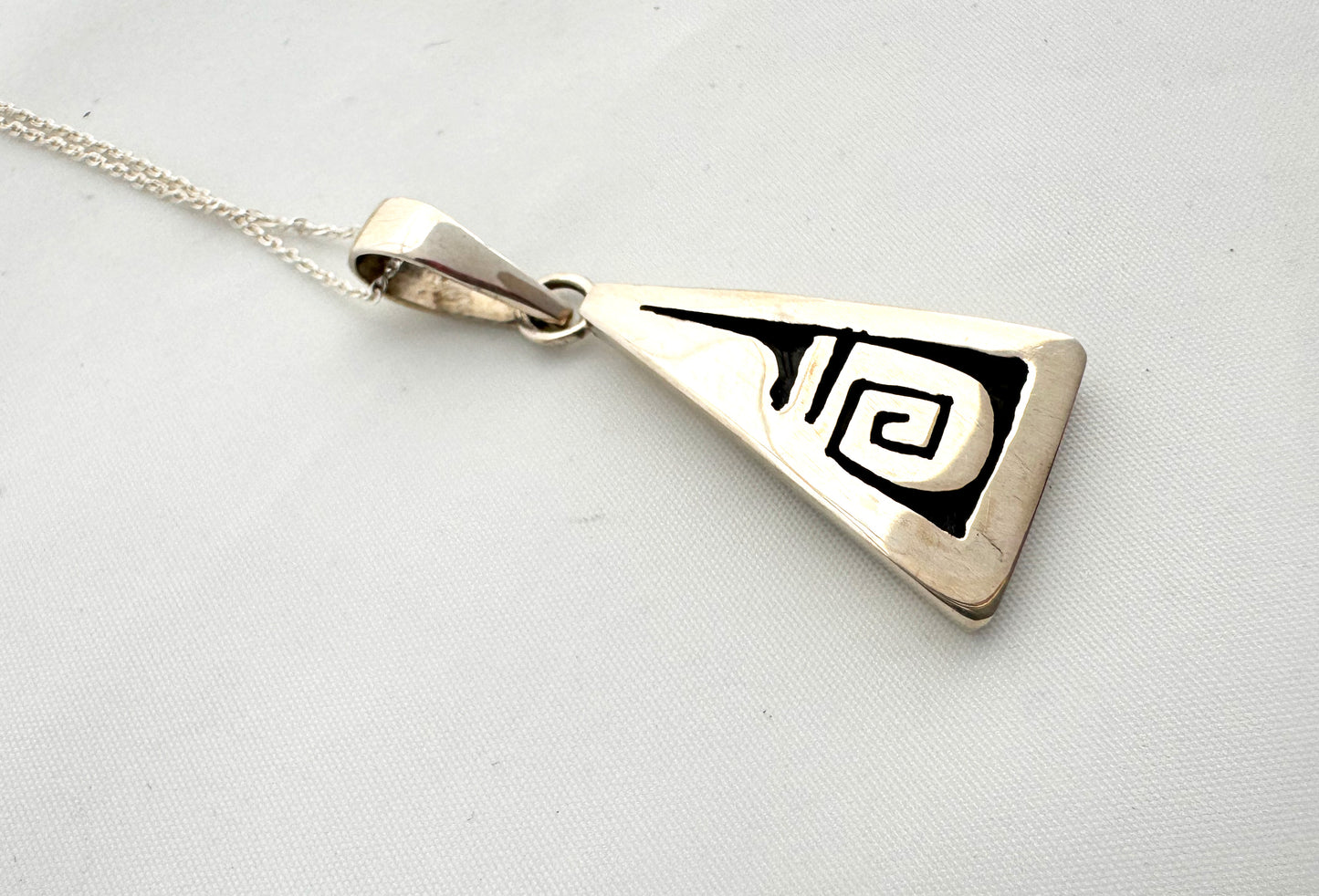 Overlay pendant by Jason Takala (Hopi)