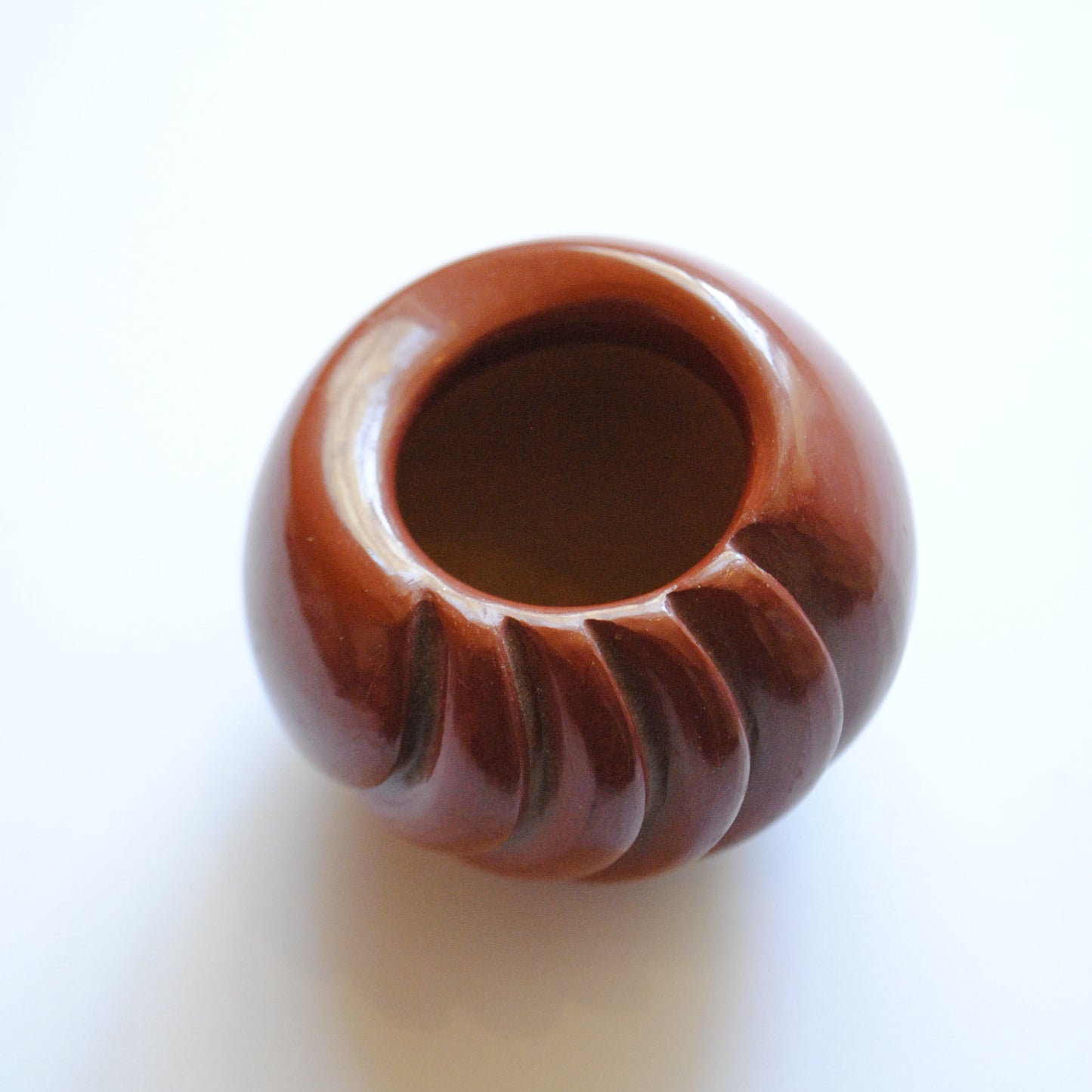 Small Redware Bowl by Linda Tafoya - Santa Clara