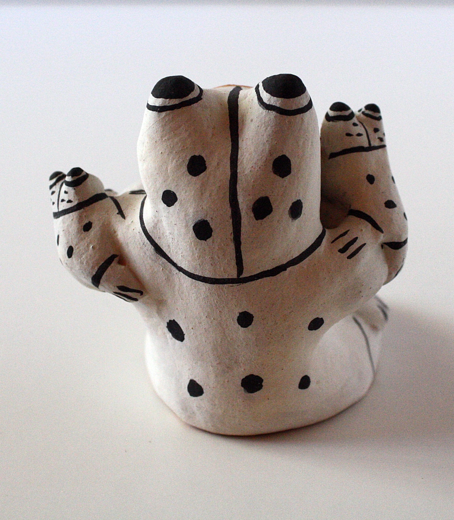Clay Frog Figurine by Maria P. Romero - Cochiti