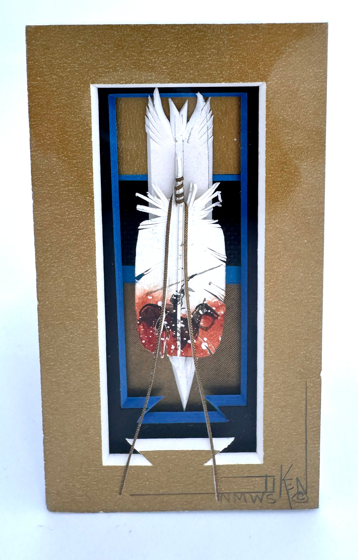 Mixed media by Kenneth White (Navajo)