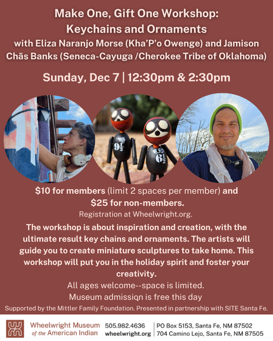 Sunday December 7 Make One, Gift One Workshop: Keychains and Ornaments