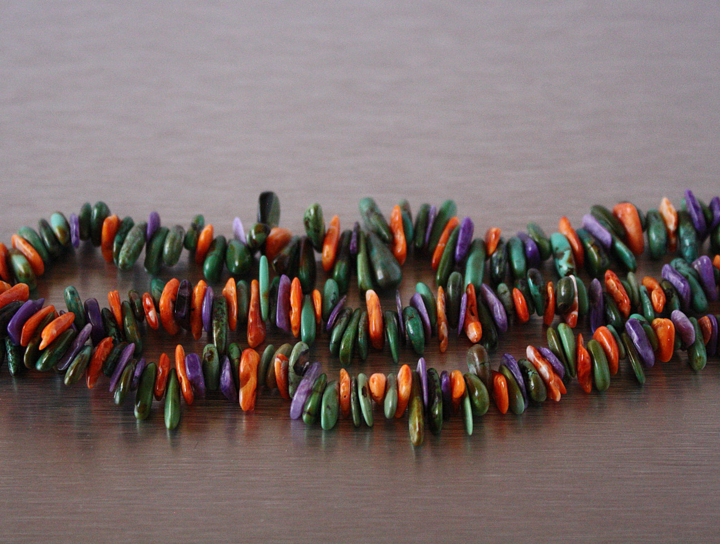 Three Strand Mixed Stone Necklace by Kenneth Aguilar - Santo Domingo