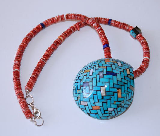Reversible Shell Pendant by Charlene Reano - San Felipe