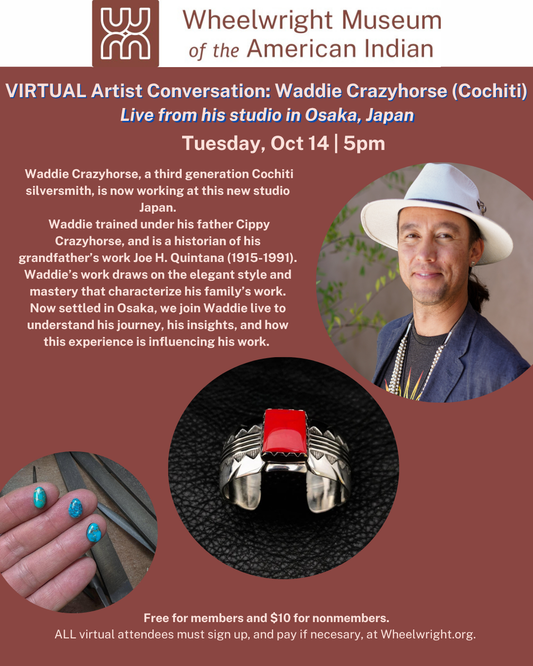 Online Artist Visit  | Oct 14 Live from Japan with Waddie Crazyhorse