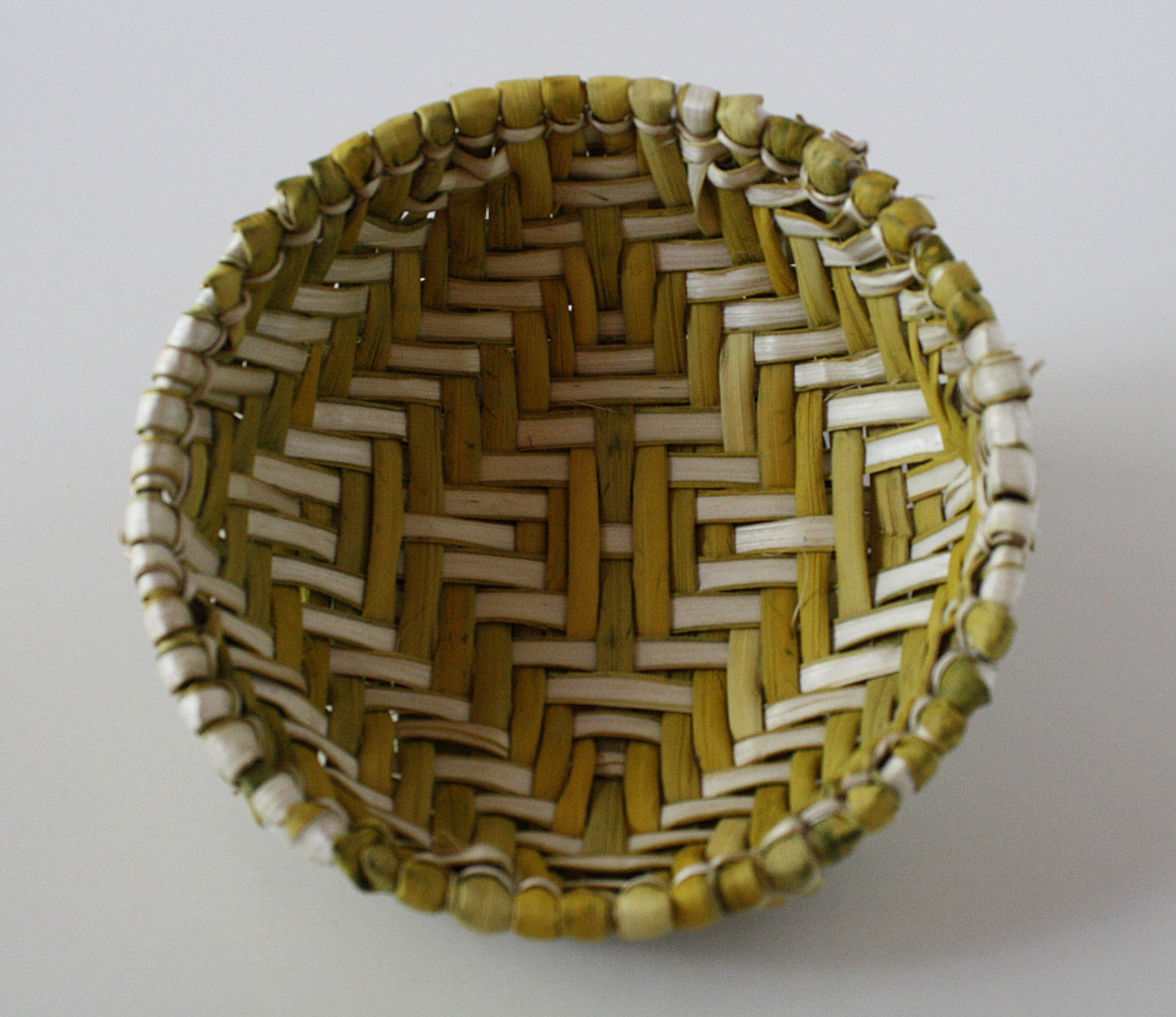 Yellow Sifter Basket by Shanna Patterson Lalo - Hopi