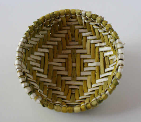 Yellow Sifter Basket by Shanna Patterson Lalo - Hopi